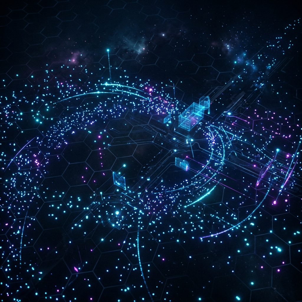 Futuristic logistics technology background